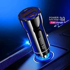 33W USB Car Charger for Cigarette Lighter Adapter Quick Charge 3.0 Dual Port Uni