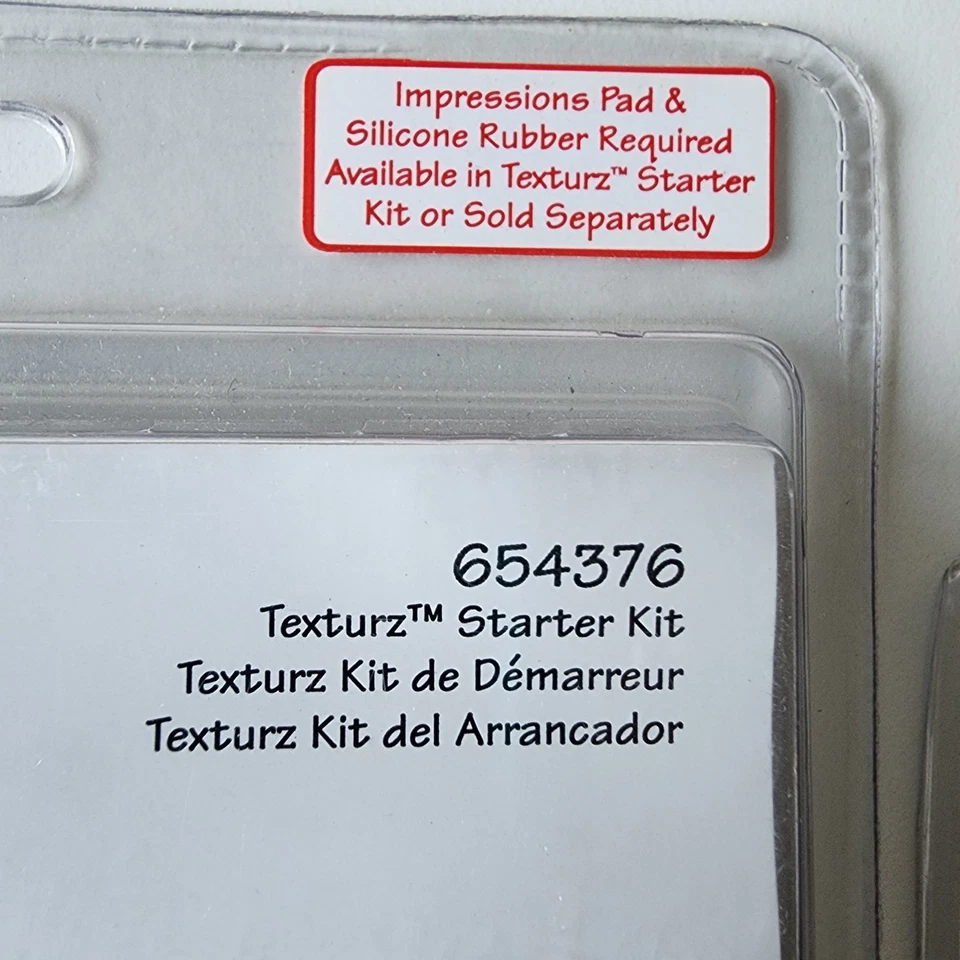 Sizzix Texturz Starter Kit + Texture Plates # 16 Embossing Impressions Pad Craft - Image 2 of 4