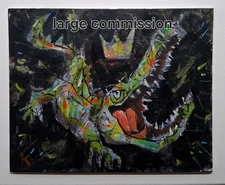 Original 12x16 Commission Painting Thayer Art OOAK Canvas See Pics!