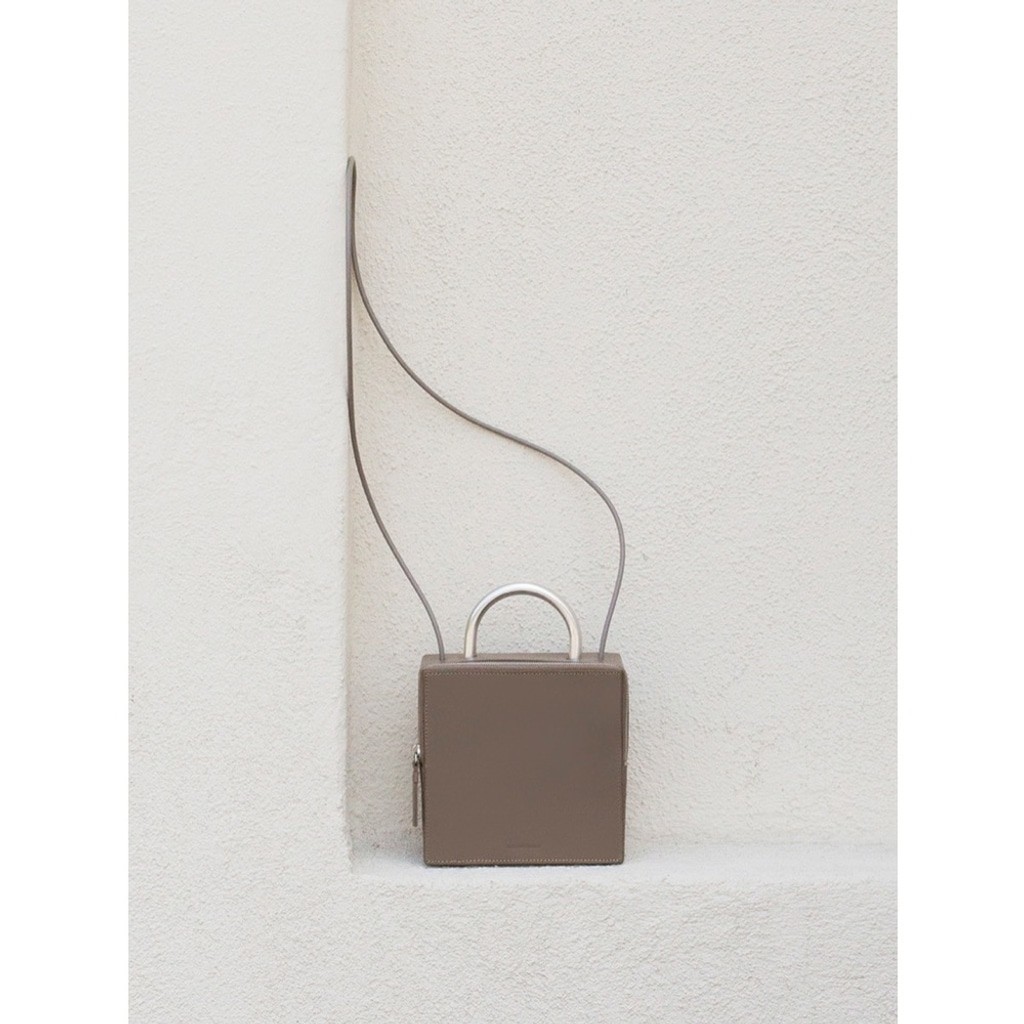 Building Block Box Bag Grey Color