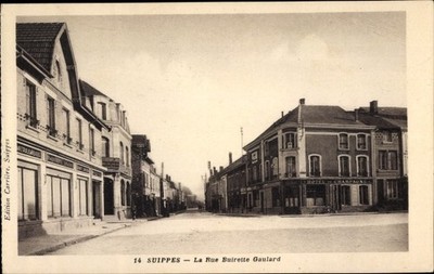 Postcard La Marne de Suippe, La Rue Buirette Gaulard - 4051562