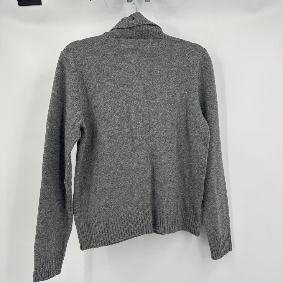 DKNY женщин водолазка свитер размер M ягненка шерсти Argyle старые деньги тихий роскошь - Изображение 2 из 4