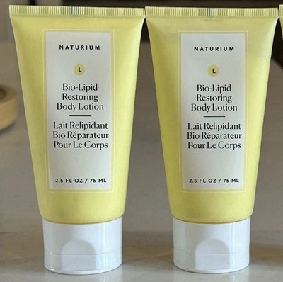 Naturium Bio-Lipid Restoring Body Lotion Anti-Aging (2) 2.5oz/75mL Each