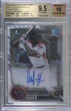 2016 Bowman Draft Chrome Pick Refractor Anfernee Grier BGS 9.5 GEM MINT Auto 0a2