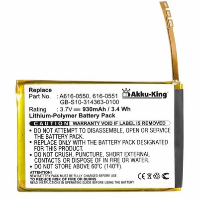 Akku-King Akku für iPod Touch 4 - ersetzt 616-0550 / 616-0551 - Li-Polymer 
