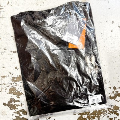 *NEW* Men Psycho Bunny Wade Oversized Chest Tee BLACK (MT0200152 001)  