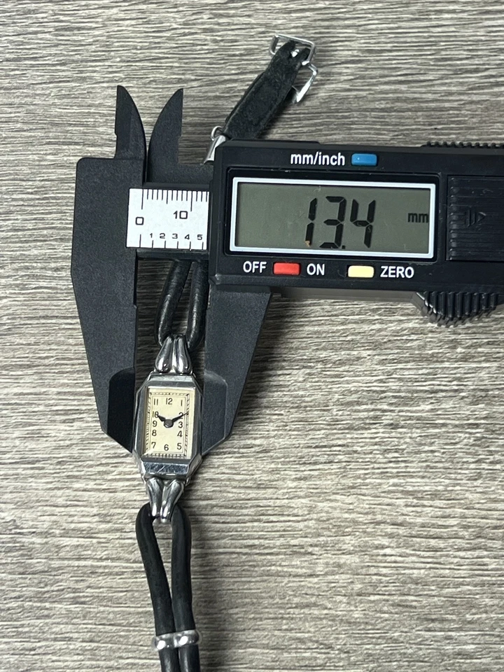 Vintage ART DECO uhr ca. 1910, Mechanische Damenuhr, ähnl Junghans - Bild 3 von 3