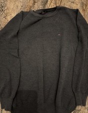 Tommy Hilfiger Herren Strickpullover Grau 2XL...