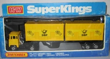 MATCHBOX SUPER KINGS K-17 CONTAINER TRUCK 'DBP' MINT / BOXED MIB