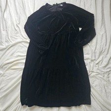 Black Velvet Girls Dress New Without Tags