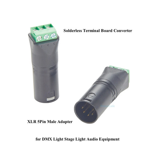 JakeSpecial – DMX 5-Pin Male to Screw Terminal Adapter | eBay