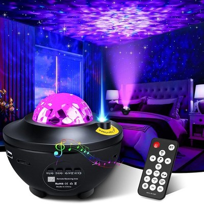 Bluetooth Speaker RGB LED Stage Light Strobe Disco Party DJ Ball Lamp W/ Remote