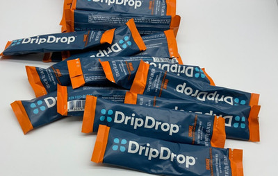 DripDrop Orange Electrolyte Packets 40 Count | Hydration Powder Drink Mix