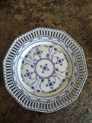 bavarian china germany vintage Lattice Plates Mint Exquisite 4 Each Perfect