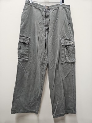 VTG Y2K OTB On The Brink SKATER BAGGY Cargo Pants Men's Waist 36x32 
