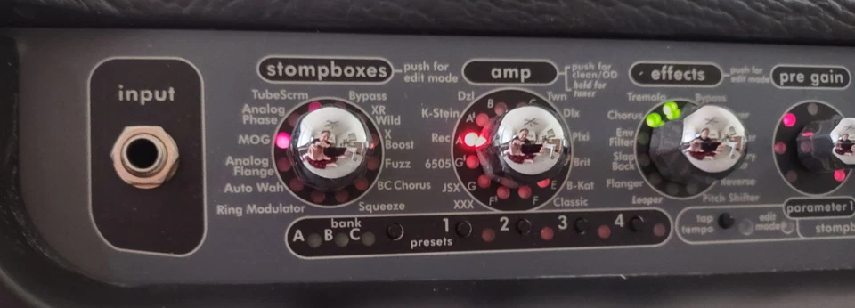 PEAVEY VYPYR 75 WATT W/12" BLUE MARVEL-MODELING AMPLIFIER-VERY NICE-LOW HOURS - Image 3 of 4