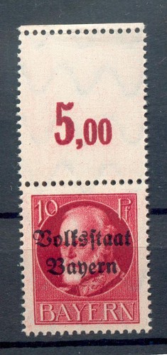 Bayern 119A L Stamp MNH Mint Genuine