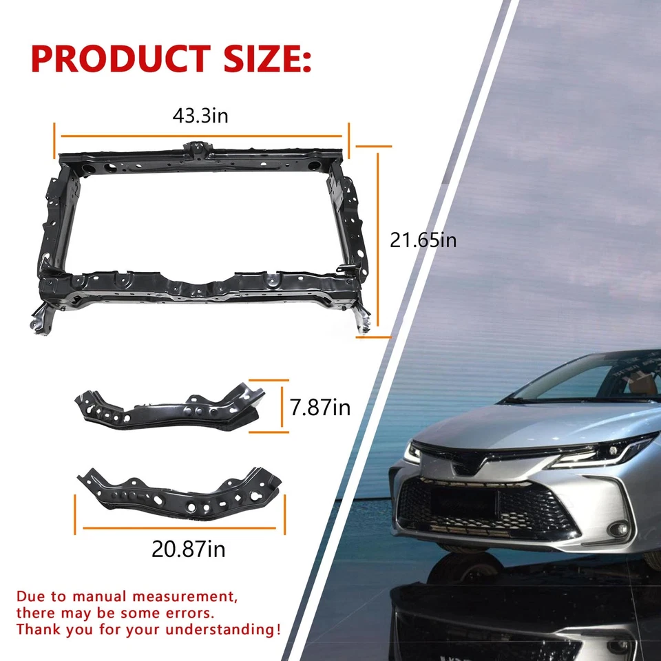 Подходит для 2019 2020 2021 2022 2023 Toyota Corolla седан радиатор опора основной узел - Изображение 2 из 4