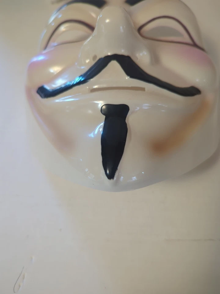 Официально лицензированная маска V for Vendetta Guy Fawkes — Halloween Anonymous DC WB - Изображение 4 из 4