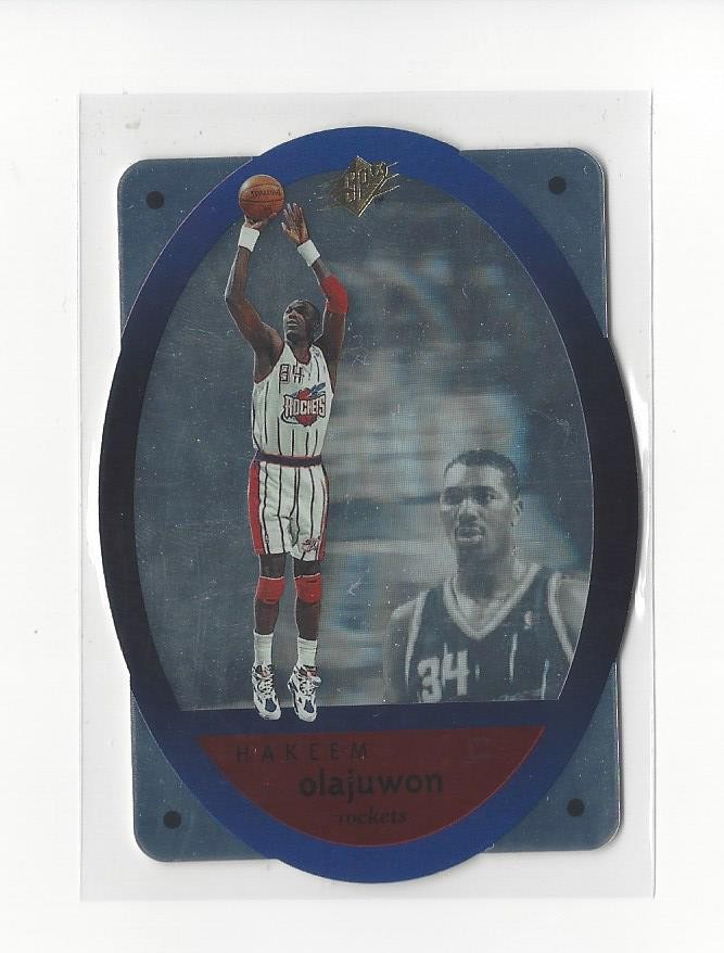 1996 SPx #19 Hakeem Olajuwon Rockets