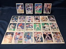 1990 Leaf Baseball 22 Card Lot Andre Dawson, Lee Smith, Fred Lynn, RCS included