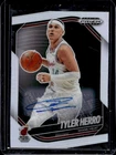 2024-25 Panini Prizm Black Tyler Herro Auto Autograph Silver Prizm #88 Heat