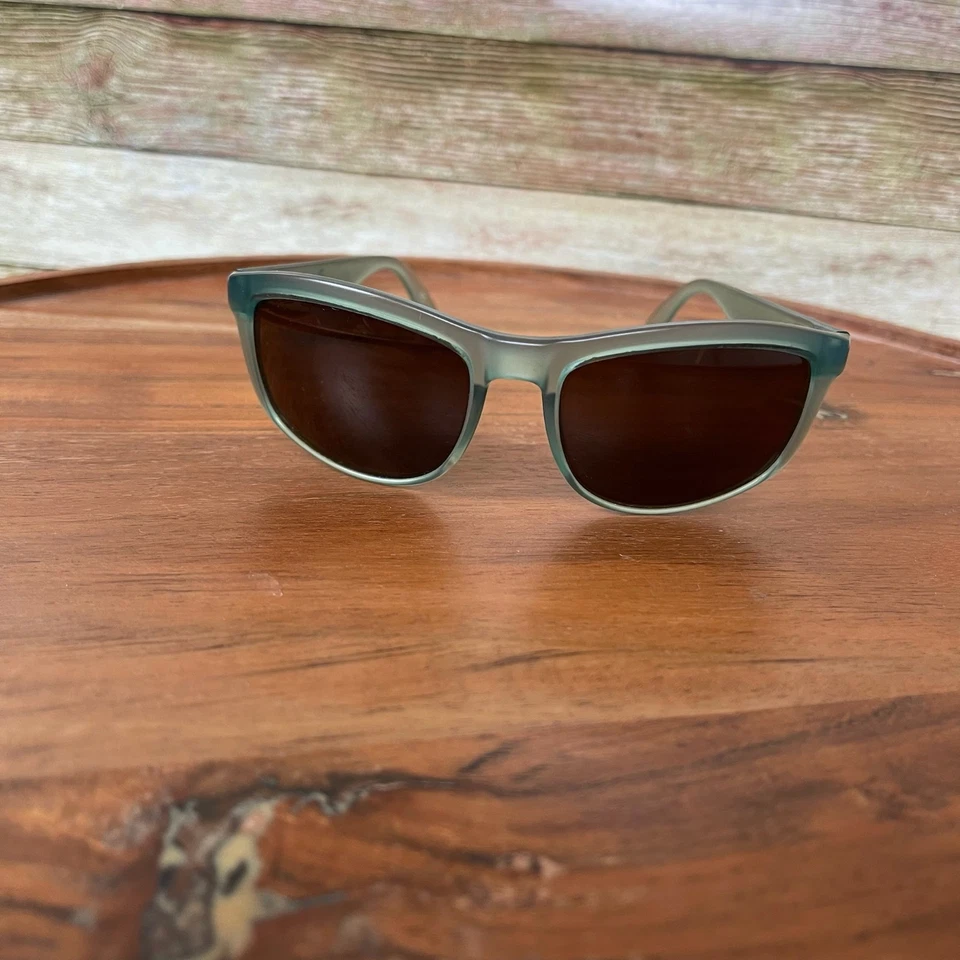 Vintage Arnette Sunglasses Clear Green Blue Iris Dogs Brow Bar 90s Punk Skater - Image 2 of 4