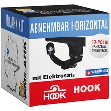 Hook Anhängerkupplung abnehmbar für Audi A4 B8 8K Kombi 08-15 mit 13pol spez.
