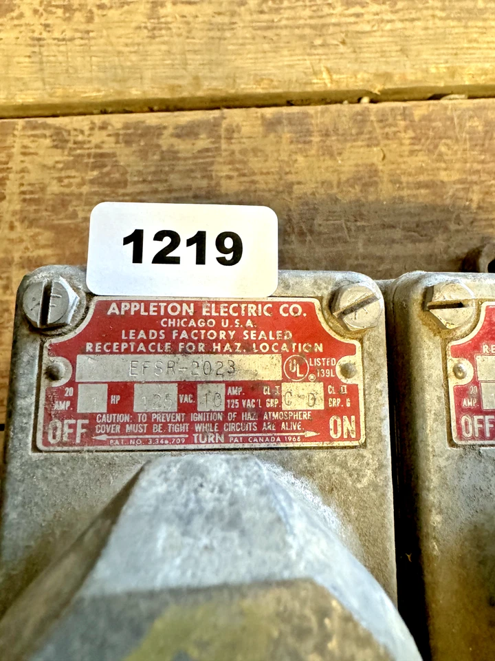 Appleton Electric EFSR-2023 Explosion Proof Receptacle, Lot of 4 - Image 2 of 3