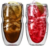 Ozeri Serafino Double Wall Insulated Iced Tea And Coffee Glasses, 16-ounce, Set on sale Ozeri Serafino Double Wall Insulated Iced Tea And Coffee Glasses, 16-ounce, Set on sale