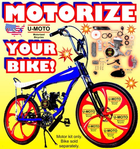 COMPLETE 2-STROKE 66cc/80cc MOTORIZED BIKE KIT FOR YOUR BICYCLE DIY NEW POWER - Picture 3 of 12