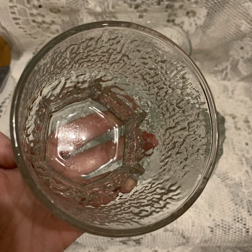 VTG MCM Indiana Glass Glacier Textured Whiskey Glass Tumblers, Set of 4, 3.75”H - Picture 17 of 21