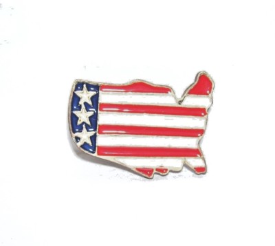 Vintage Pin USA Flag Tie Tack