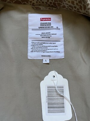 SUPREME FIELD JACKET KHAKI CAMO L SS12 TAN | eBay