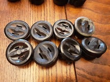 Vintage Amphenol 2 Prong chassis mount plug Raised cup 125V 15A Used 8pc