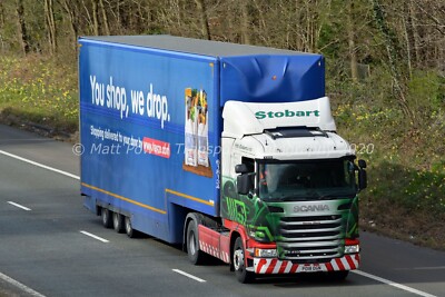 LKW Foto 12x8 - Scania G410 - Eddie Stobart 'Hayley Marie' - PO18 OGN