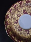 Aynsley Deep Red  Burgundy Corset Tea Cup & Saucer Gold CHINTZ made in England — photo 3