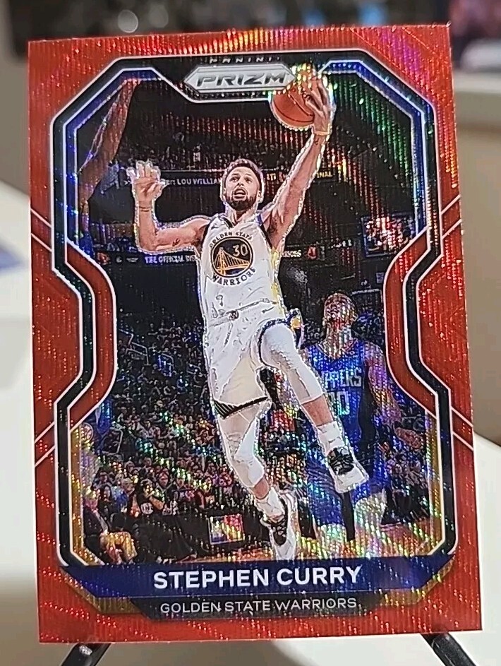 STEPHEN CURRY 2020-21 PANINI PRIZM RED WAVE