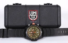 Luminox XB.3798.MI Men 45mm Swiss Quartz Chronograph Watch Green Dial