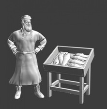 Northern Crusades Miniatures Medieval Fisherman 28mm 32mm 35mm 40mm 54mm 3D