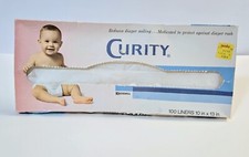 1960s Vintage Curity Disposable Diaper Liners, USA Old Store Stock