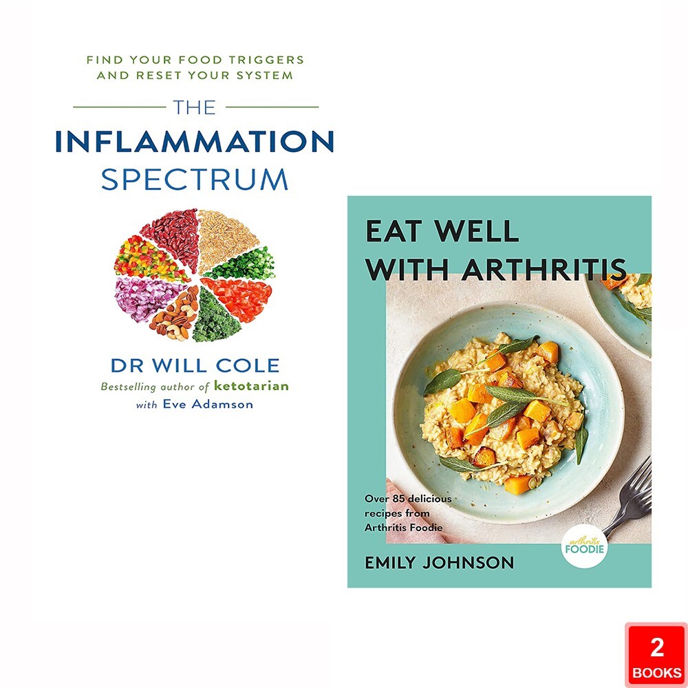 Eat Well with Arthritis (HB), Inflammation Spectrum Dr Will Cole 2 Books Set