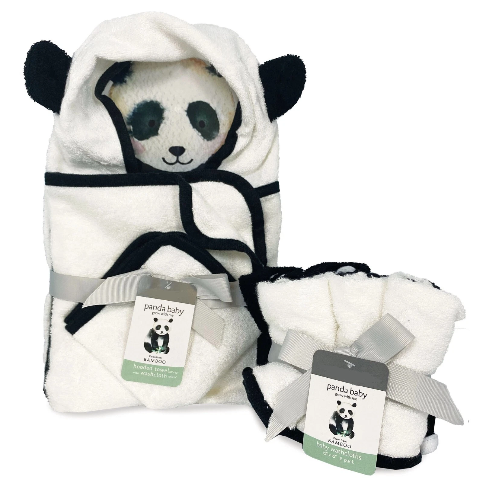 Bamboo Panda Baby Hooded Bath Towel Set of 8
Opens in a new window or tab