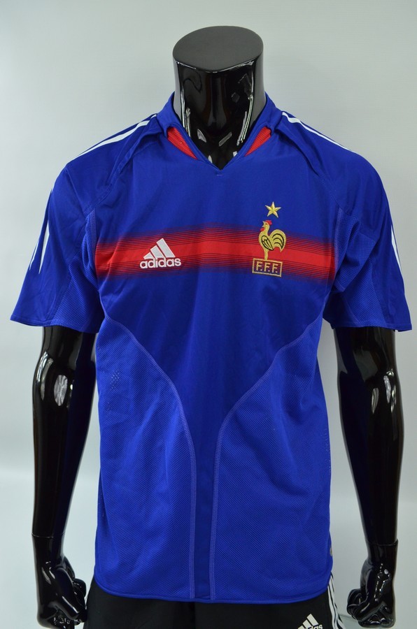 06's adidas × France Home Game Shirts France 2004 - 2006 Home football shirt jersey Adidas size XL