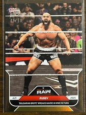 2025 Topps Now WWE #47 Rusev RAW GOLD 45/50
