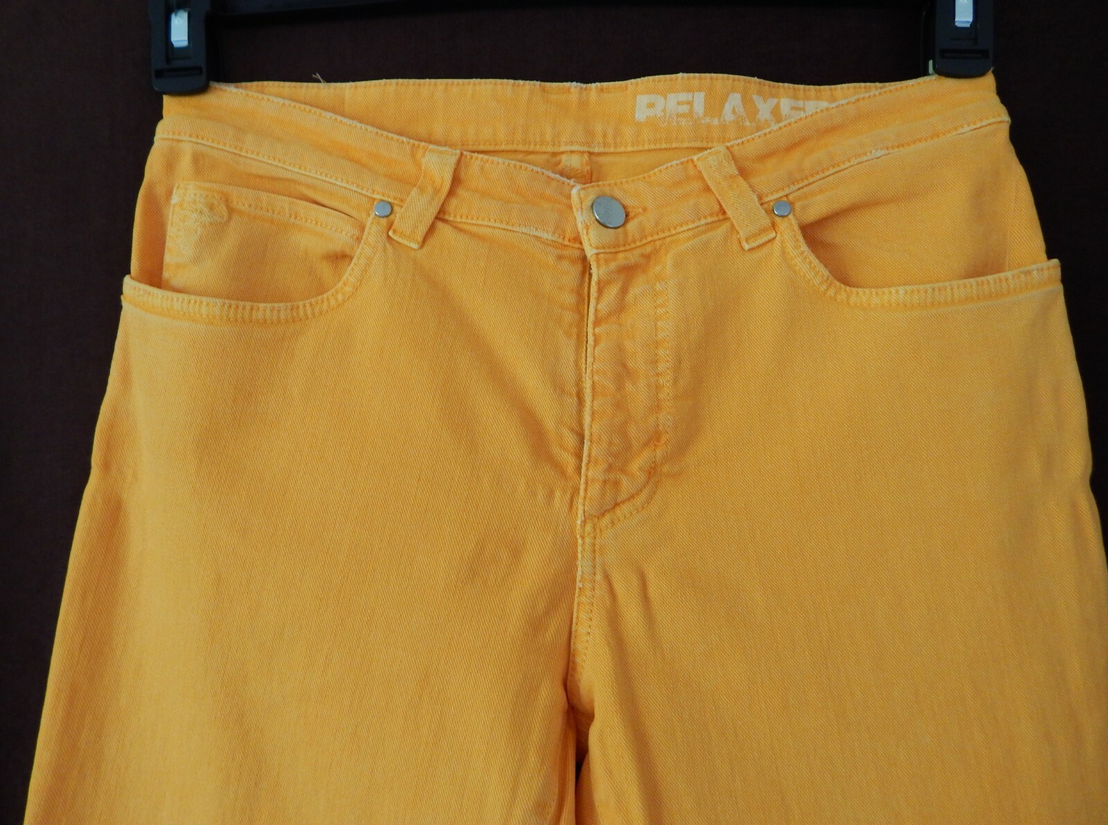 Versace Collection Women Pantalone Casual Relaxed Jeans Size 31 Mango NWT $425 image 8