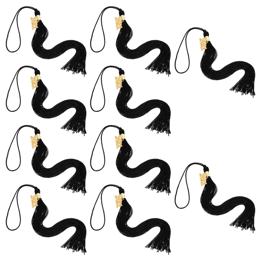 10 Pcs Alloy Polyester Bachelor Hat Tassel Graduation Cap Pendant 2021