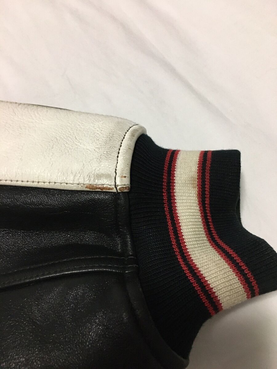 Rare VTG 90S Avirex Senatobia Choctaws Bull Skull Leather Rare VTG 90S Avirex Senatobia Choctaws Bull Skull Leather