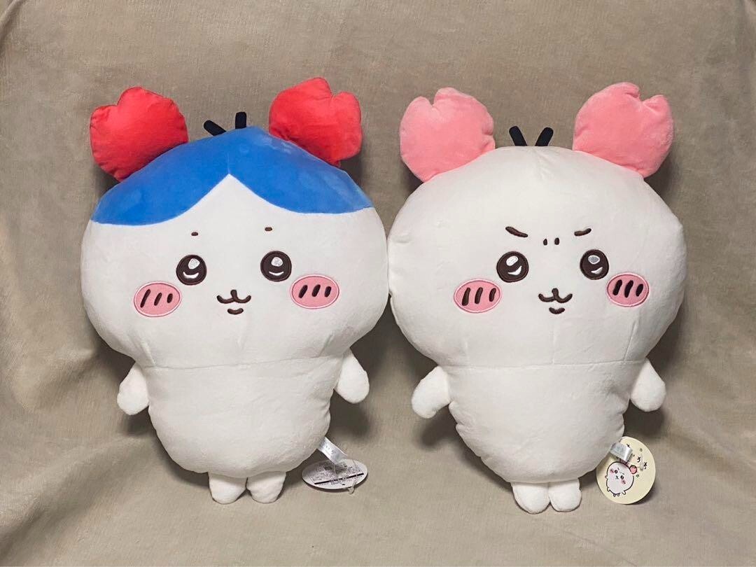 Chiikawa Hachiware Crab Kani Headband Big Plush Toy Doll 40cm Set