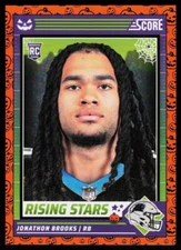 2024 Score-A-Treat Jonathon Brooks #30 Football Carolina Panthers RC ORANGE